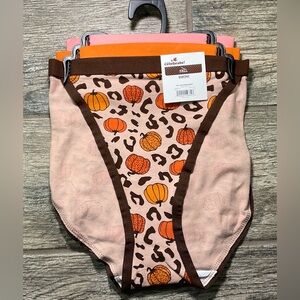 New 3 pairs of Way to Celebrate Fall Cotton String Bikini Panties You Pick Size